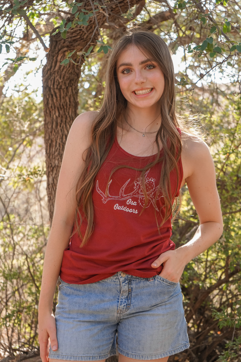 Elk Antler and Cactus Tank