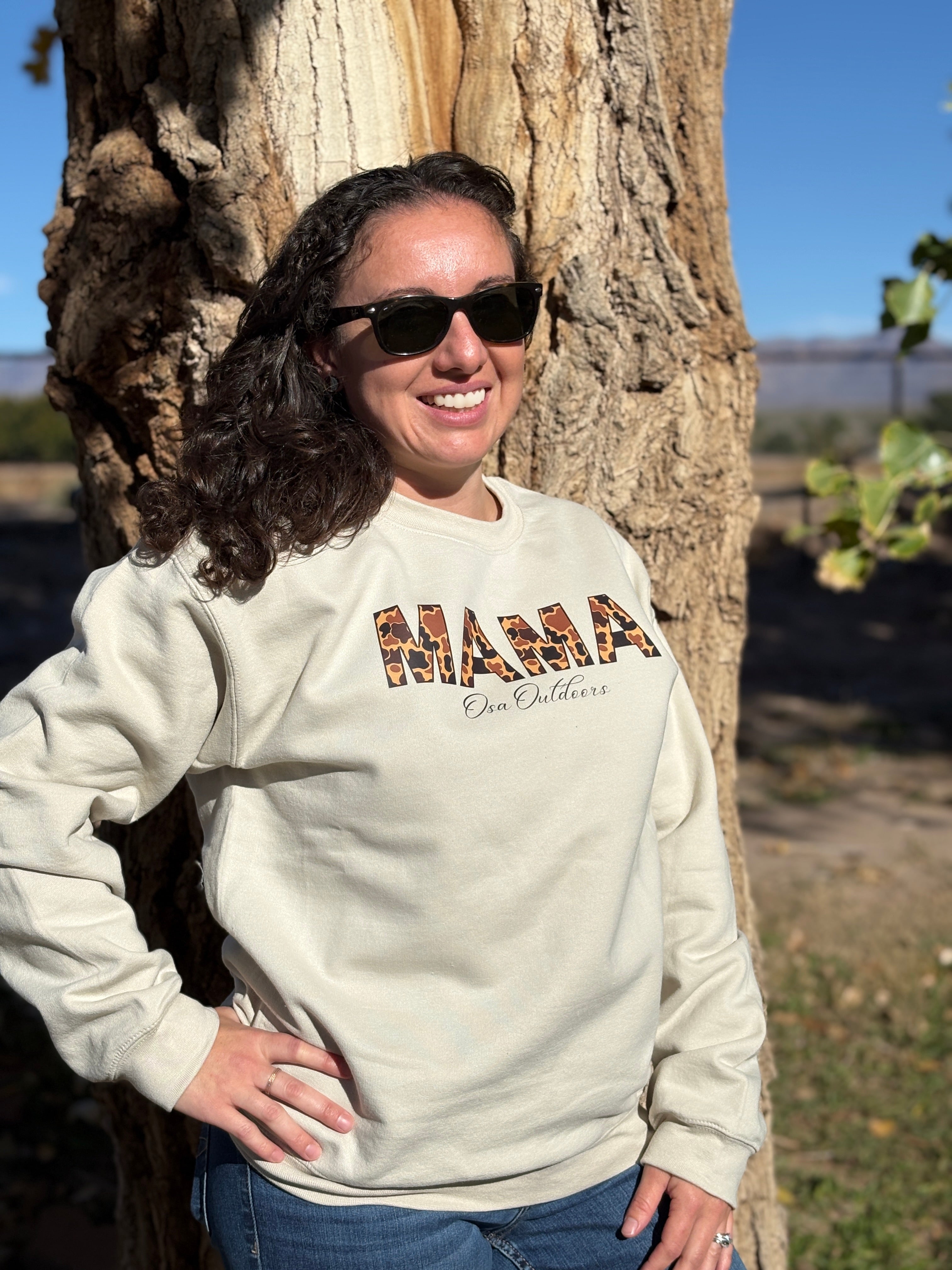 Mama Camo Sweater (brown)
