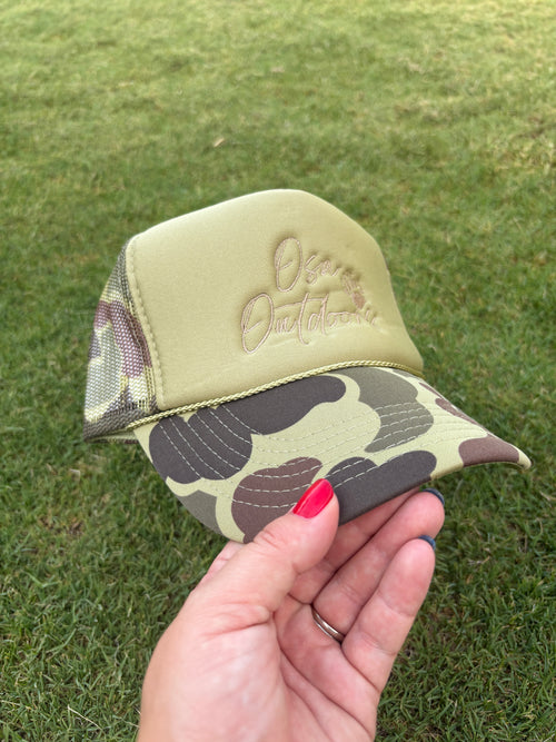 Camo Foam Trucker Hat (Green/Light Loden)