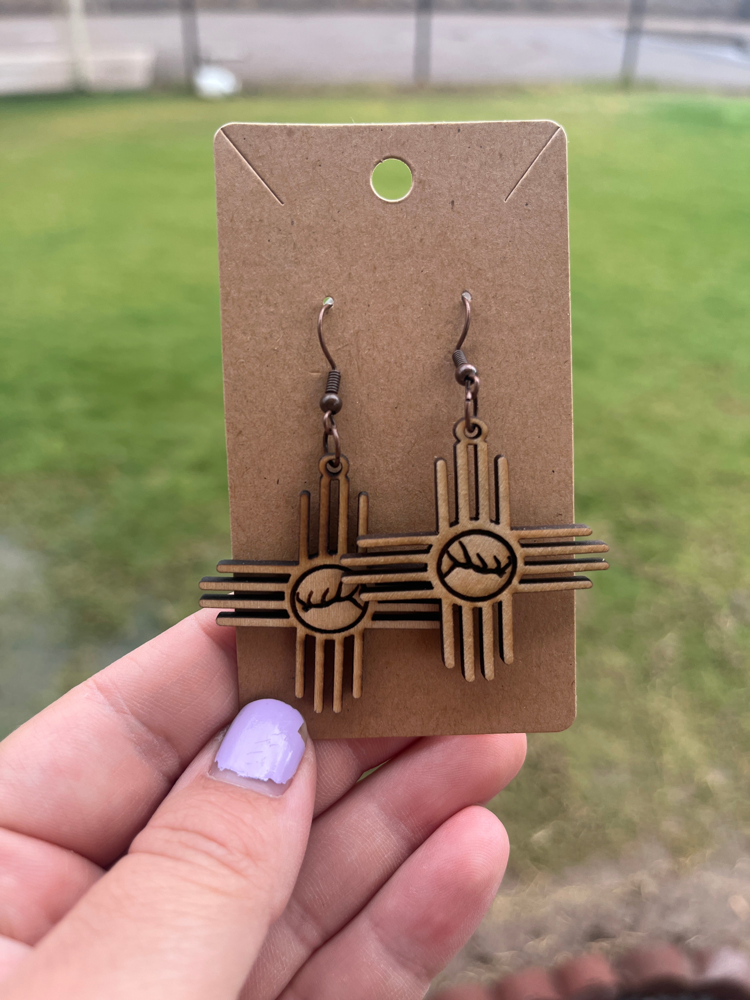 Zia Elk Horn Dangles
